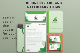 design astonishing business card or stationary items