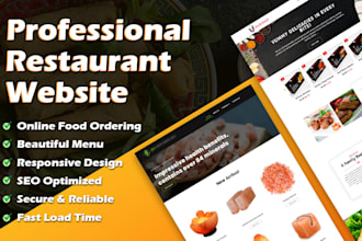 build a professional restaurant website with online ordering