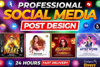 design custom canva instagram post social media or real estate template