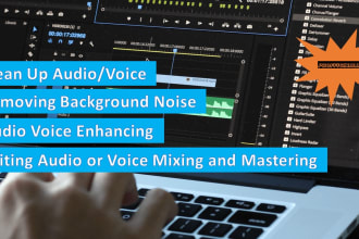 remove vocal clean up, edit, convert and fix your audio file