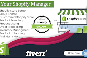 be your shopify store manager and sales consultant