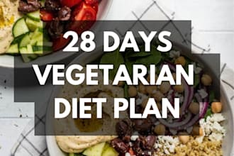give you a 28 days vegetarian meal plan