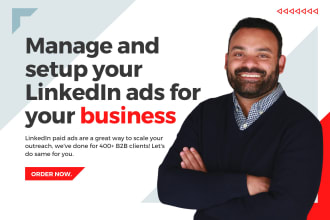 do linkedin ads management, ad campaign setup, and reporting