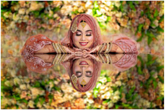 do wedding photo editing , photo retouching professionally