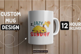 design modern caricatures, cartoons, illustrations coffee mug cup bulk designs