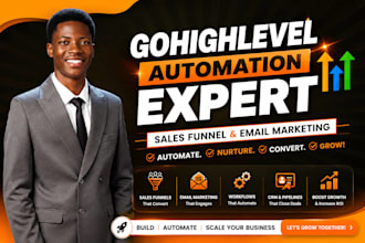 build and optimize gohighlevel sales funnels, automations, and CRM systems