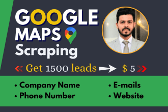 scrape google maps data for business leads with emails