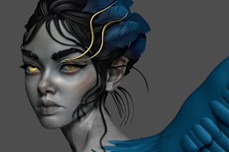 create a 3d sculpture in zbrush