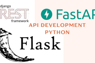 develop API in python in flask fastapi django API