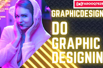 do graphics designing in  coreldraw and photoshop