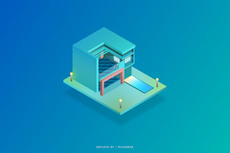 design modern isometric illustration