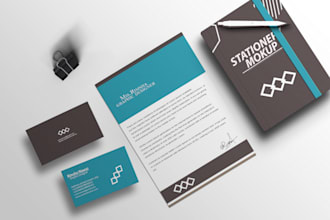 design creative professional business card and stationary