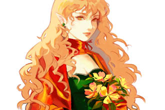 draw pretty anime semirealistic character, your oc