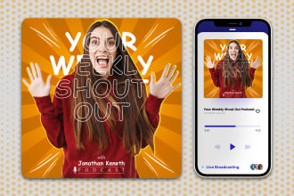 design a professional podcast cover art in 24 hours