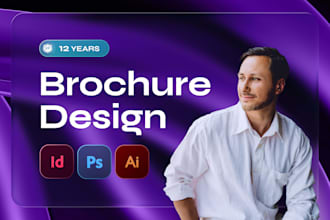 design a premium corporate trifold, bifold brochure, flyer or catalog for b2b