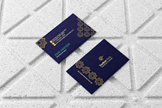 do modern professional business card and stationery design
