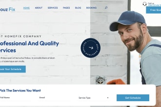 design handyman website, create pressure washing website, epoxy cleaning website