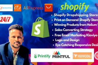 build a high conversion shopify print on demand dropshipping store