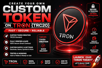 create crypto coin on tron chain