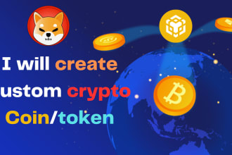 create crypto coin or token with mint and burn feature