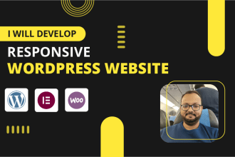 design responsive wordpress website or customize, fix issues