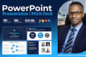 design a branded powerpoint template or redesign your powerpoint pitch deck
