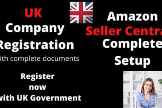 do UK ltd registration, uk company registration and  amazon account