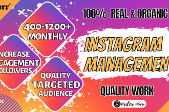 instagram marketing or promotion to increase followers, engagement