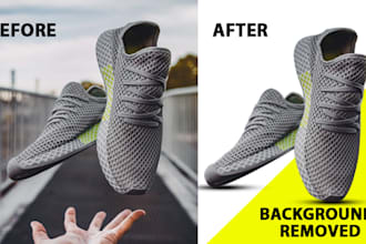 remove, replace, clean, clear, cut out, delete or erase photos background