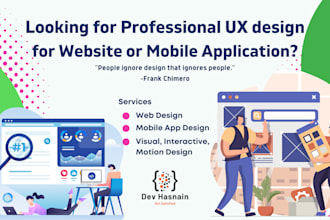 do creative web and mobile UX design in figma