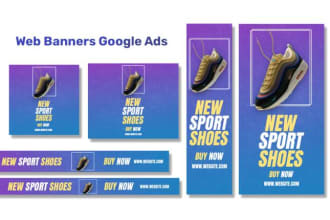 make web banner design google ads display ads all sizes in one day