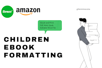 do ebook formatting for children ebooks and paperback