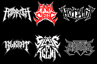 draw your thrash metal logo