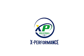 design a volleyball x performance program logo