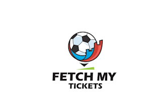 design a football tour logo for fetch my tickets tours
