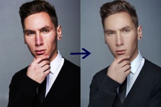 photo touch up, product retouching and  skin retouching