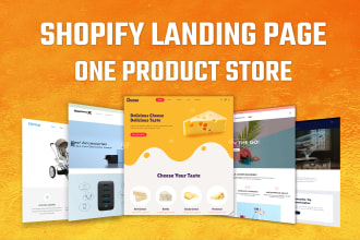 create shopify one product store, dropshipping product landing page with pagefly