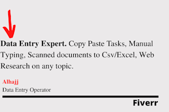 do manual typing of any document