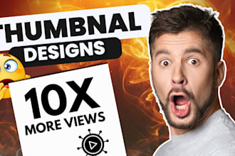 design high quality catchy youtube thumbnail
