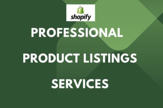 upload products and create stunning collections in your shopify store