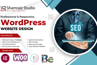 develop responsive wordpress website design or blog, web design
