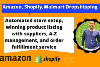 build profitable amazon walmart shopify dropshipping store