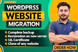backup, migrate, transfer your wordpress website to new host