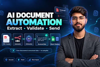 automate document data extraction and processing using n8n ai