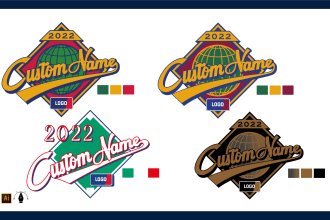 make your professional custom logo with world series