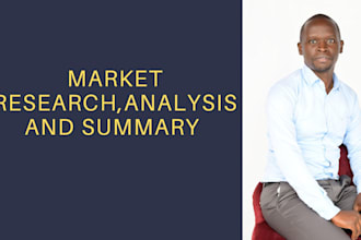 provide a comprehensive market research, analysis and summary