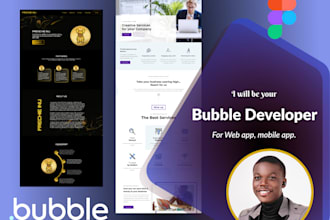 be your bubble developer bubble using bubble io UI to bubble app web application