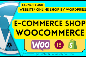 design woocommerce website using wordpress for online store