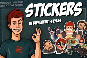 design custom stickers for social media and print