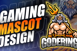design unique character and gaming mascot logo